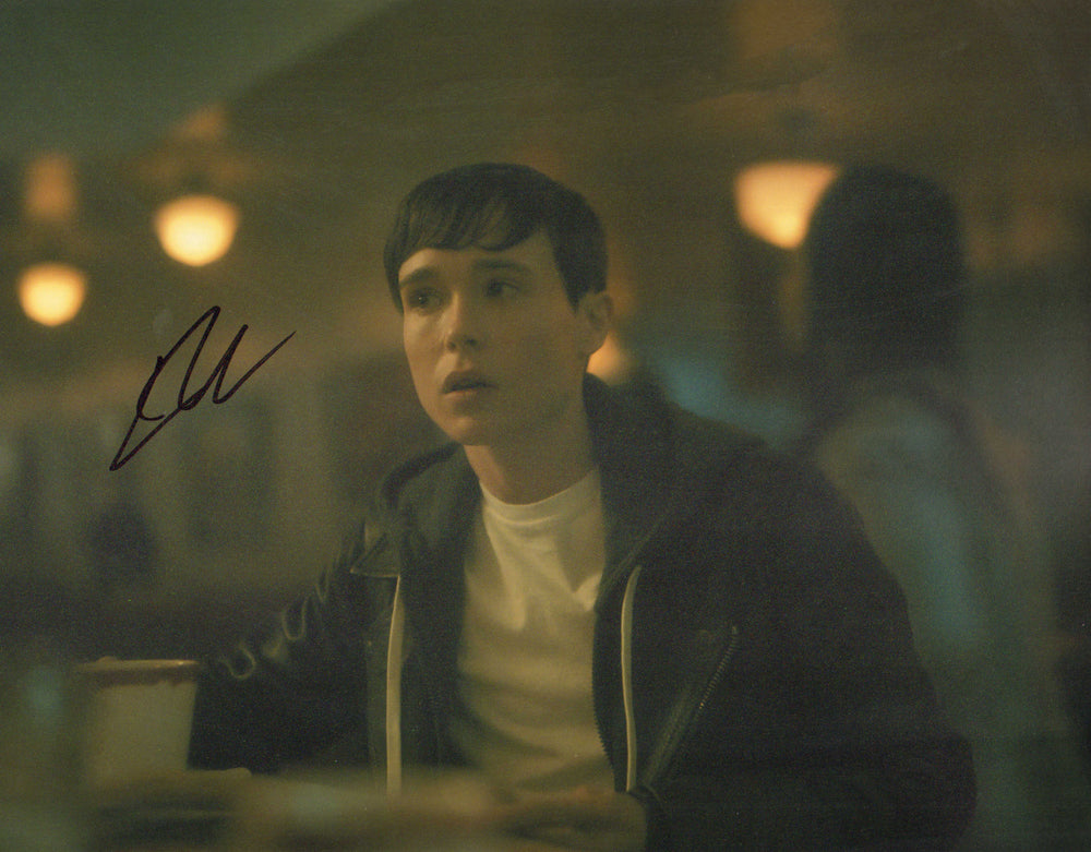 Elliot Page as Viktor Hargreeves in The Umbrella Academy Signed 11x14 Photo