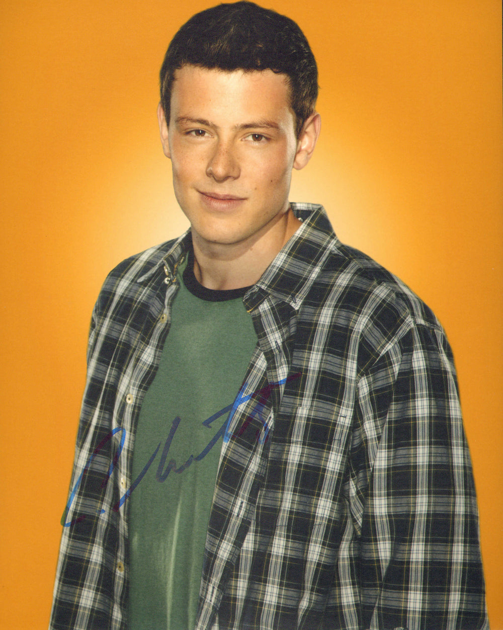 Cory Monteith as Finn Hudson in Glee (Beckett) Signed 8x10 Photo