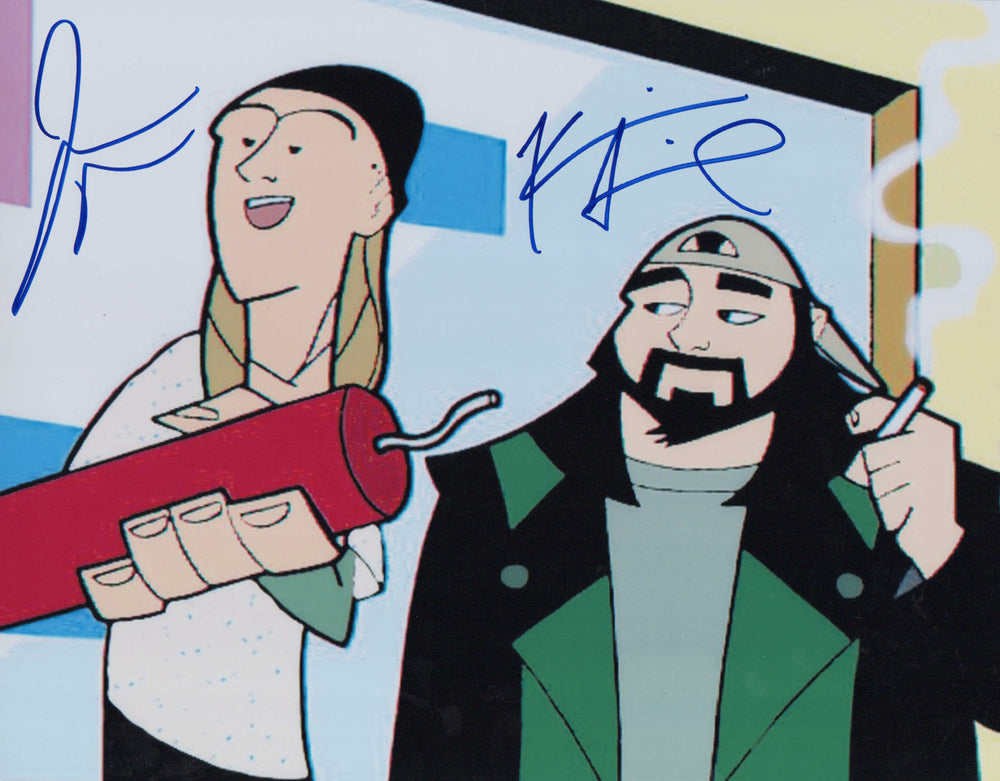 Jason Mewes as Jay & Kevin Smith as Silent Bob in Clerks: The Animated Series Signed 11x14 Photo