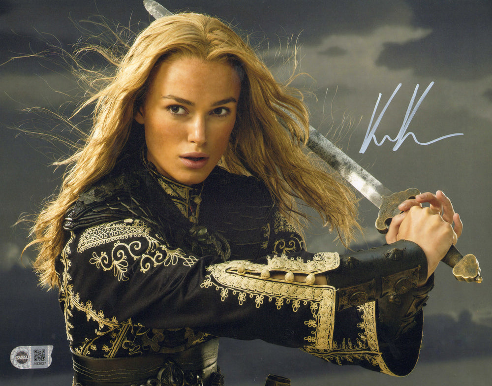 Keira Knightley as Elizabeth Swann in Pirates of the Caribbean: At World's End (SWAU) Signed 11x14 Photo