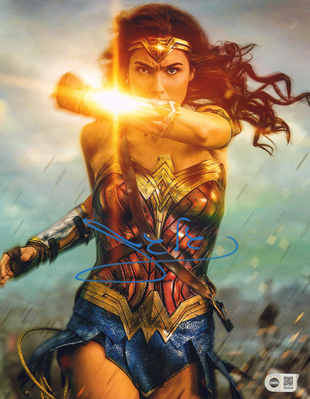 Gal Gadot as Wonder Woman in Wonder Woman (SWAU) Signed 11x14 Photo