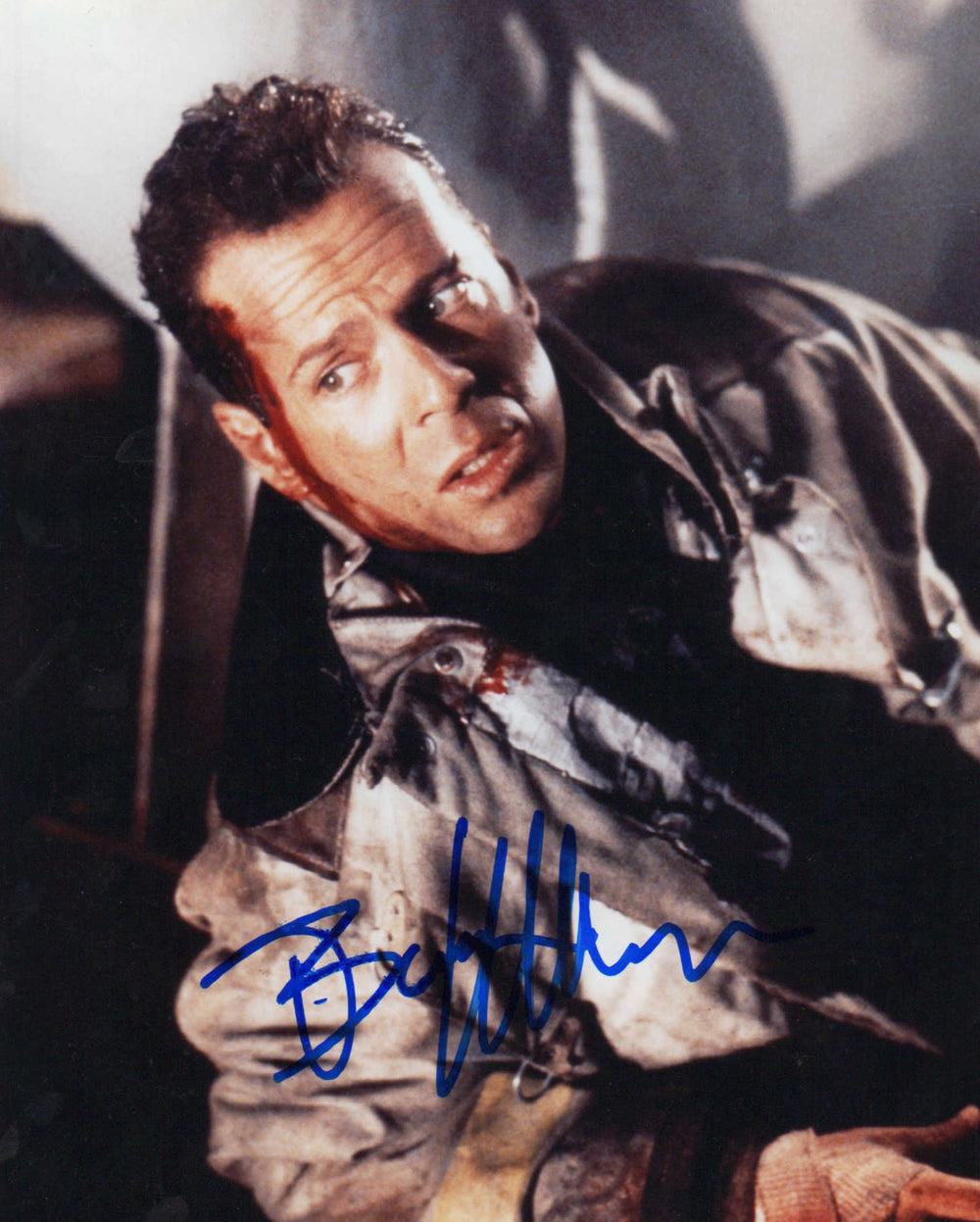 Bruce Willis as John McClane in Die Hard 2 Signed 8x10 Photo
