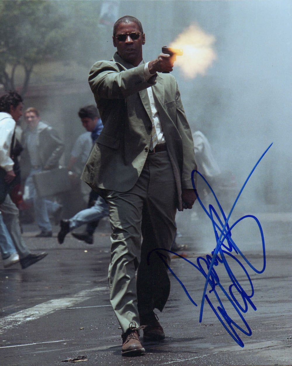 Denzel Washington as John W. Creasy in Man on Fire Signed 8x10 Photo