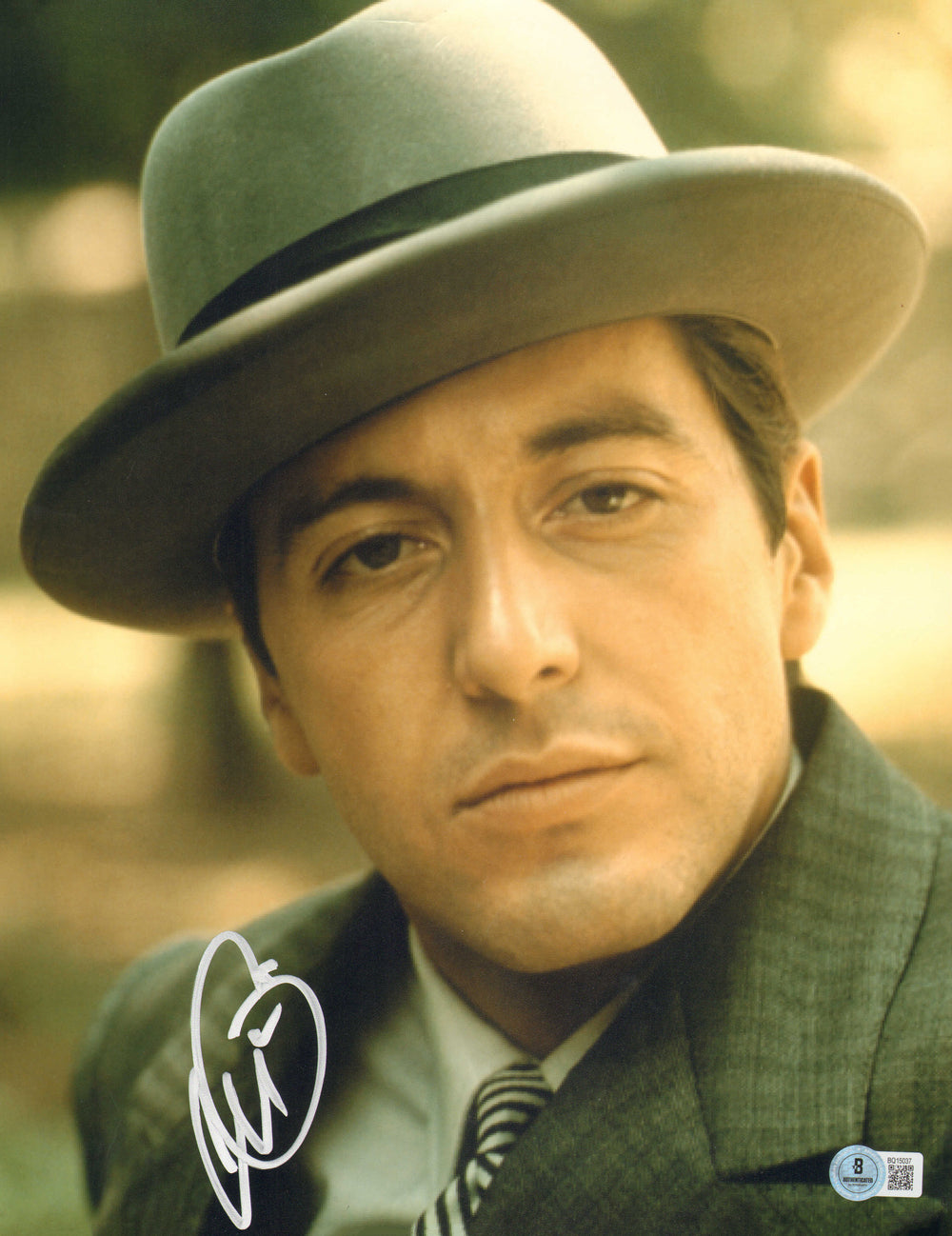 Al Pacino as Michael Corleone in The Godfather (Beckett) Signed 11x14 Photo