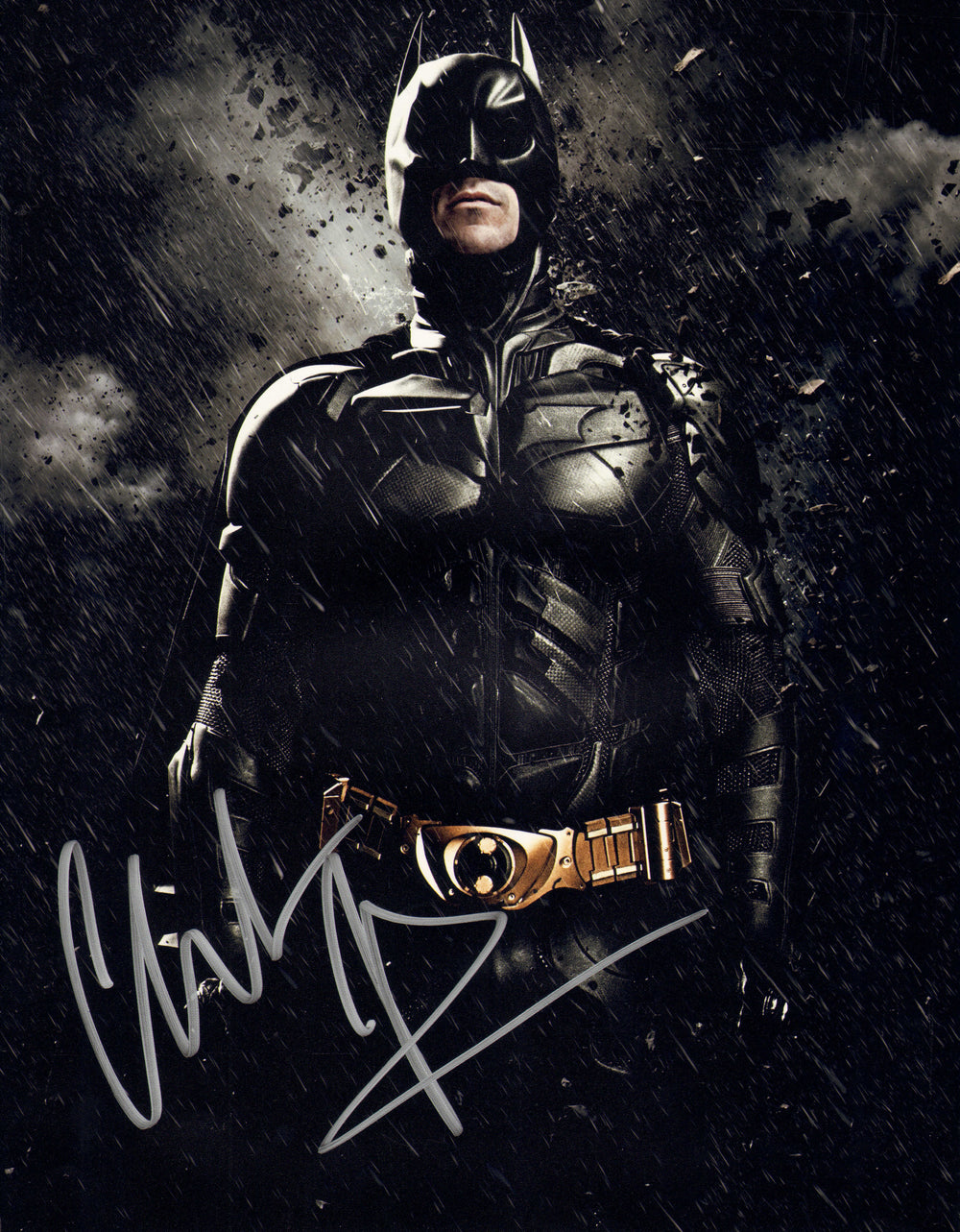 Christian Bale as Bruce Wayne / Batman in The Dark Knight Signed 11x14 Photo