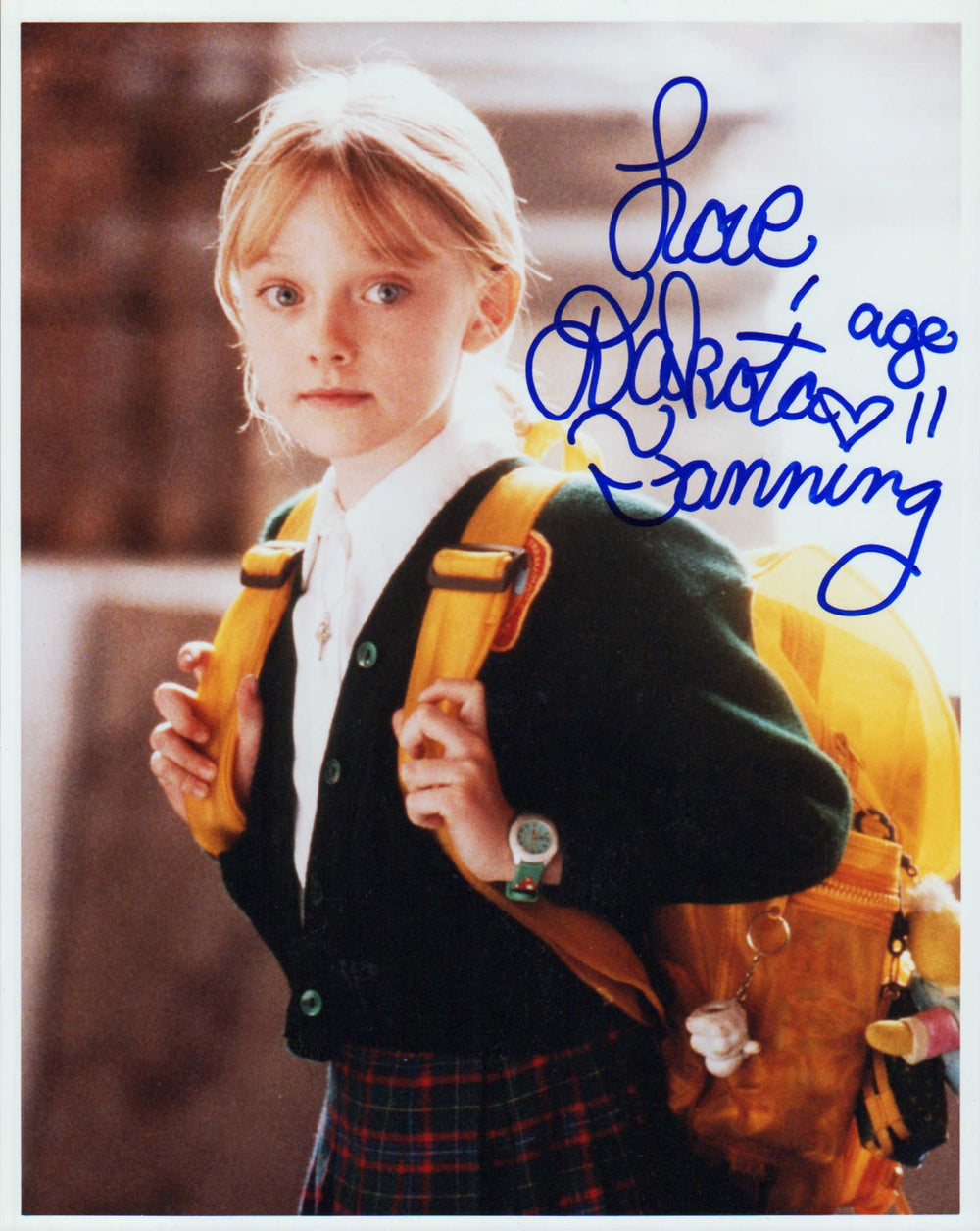 Dakota Fanning as Pita Ramos in Man on Fire Signed 8x10 Photo