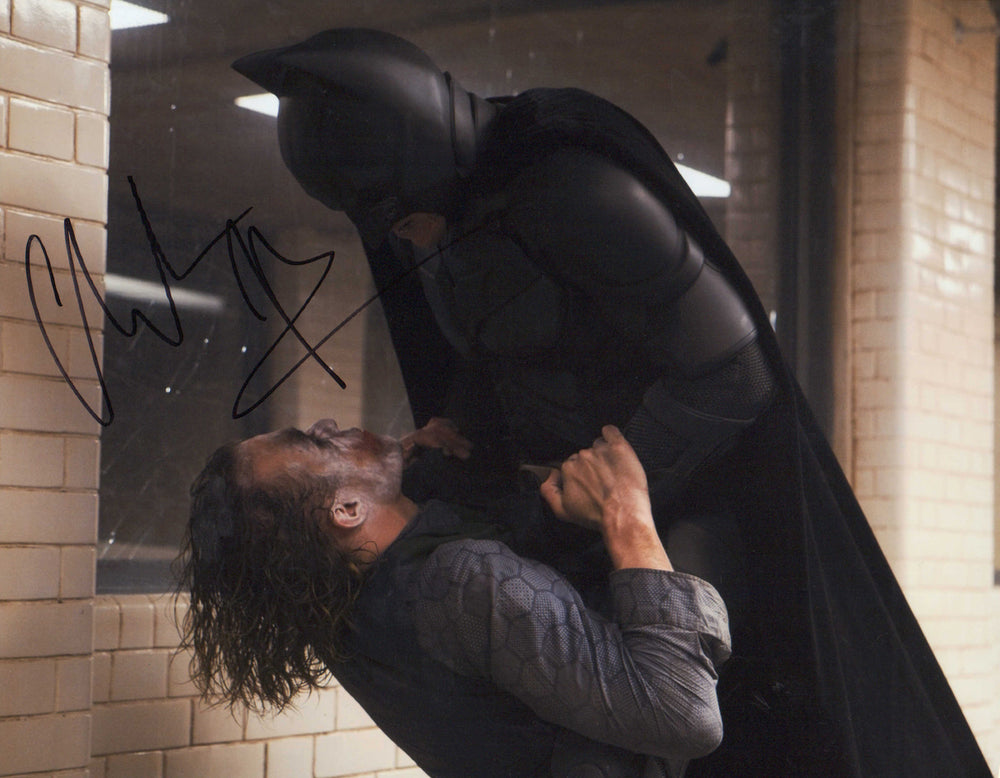 Christian Bale as Batman in The Dark Knight Signed 11x14 Photo