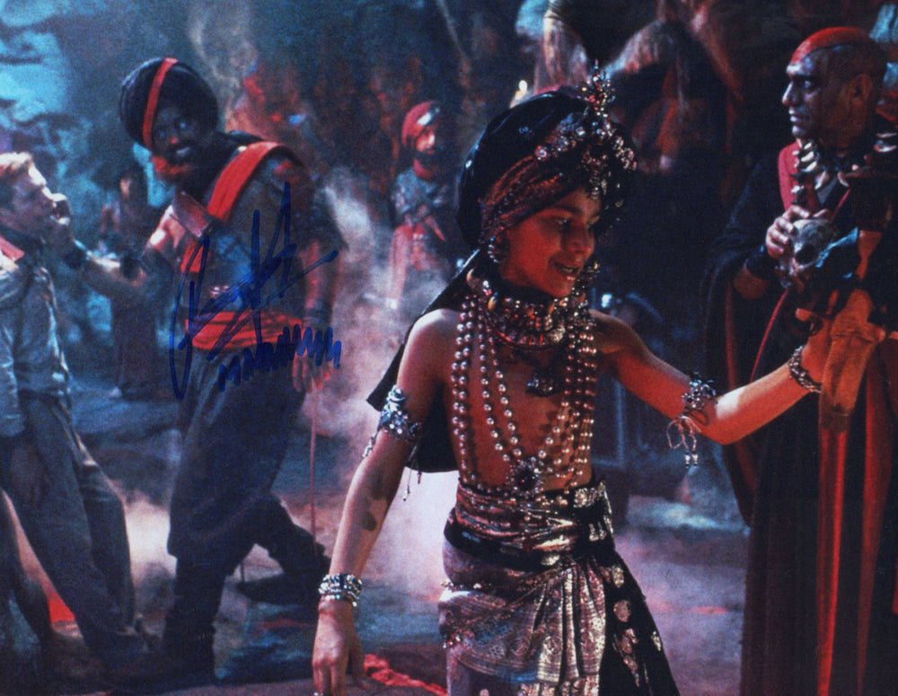 Raj Singh as Little Maharaja in Indiana Jones in Temple of Doom Signed 11x14 Photo