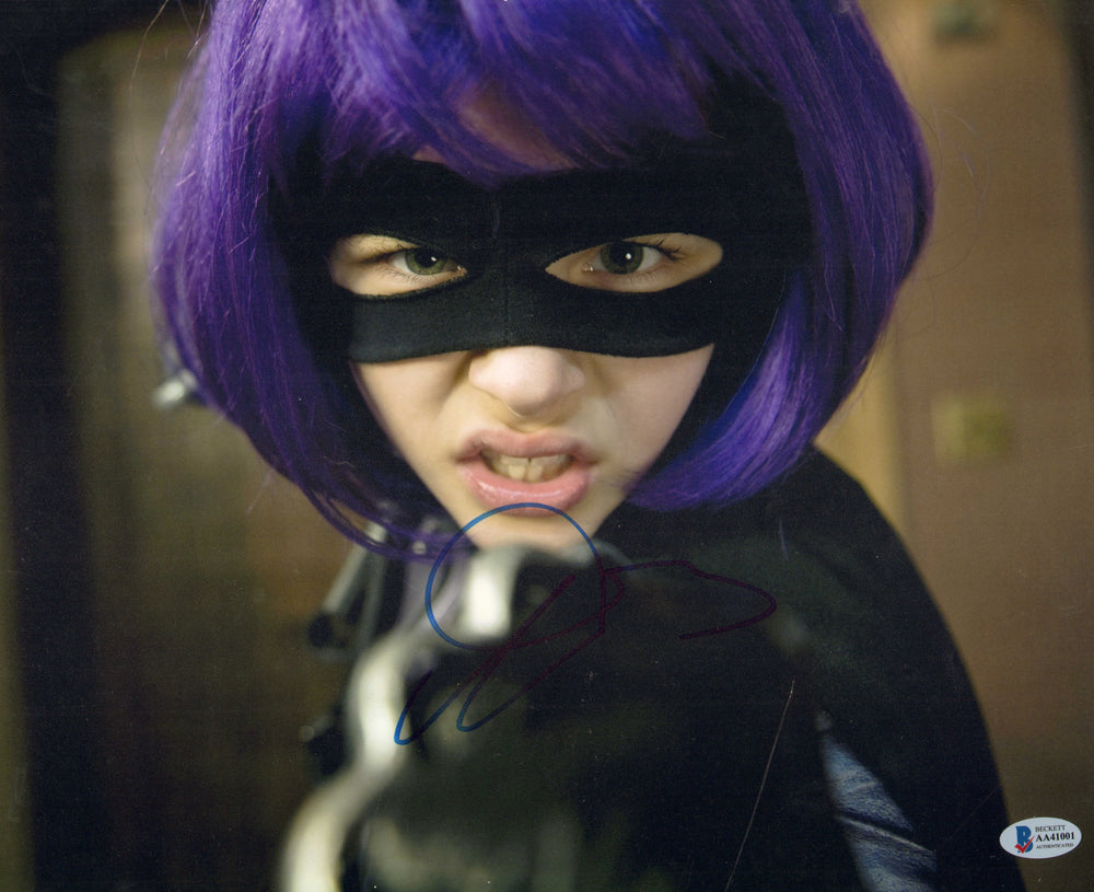 Chloë Grace Moretz as Hit-Girl in Kick-Ass (Beckett) Signed 11x14 Photo