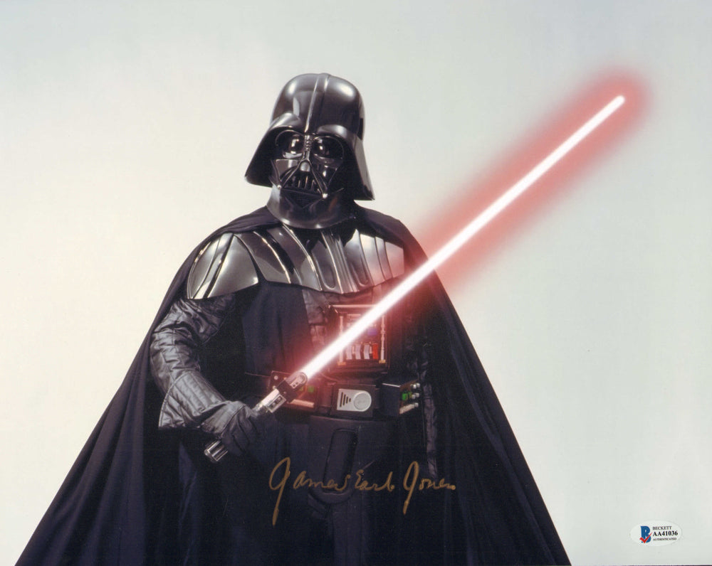 James Earl Jones as Darth Vader in Star Wars: The Empire Strikes Back (Beckett) Signed 11x14 Photo