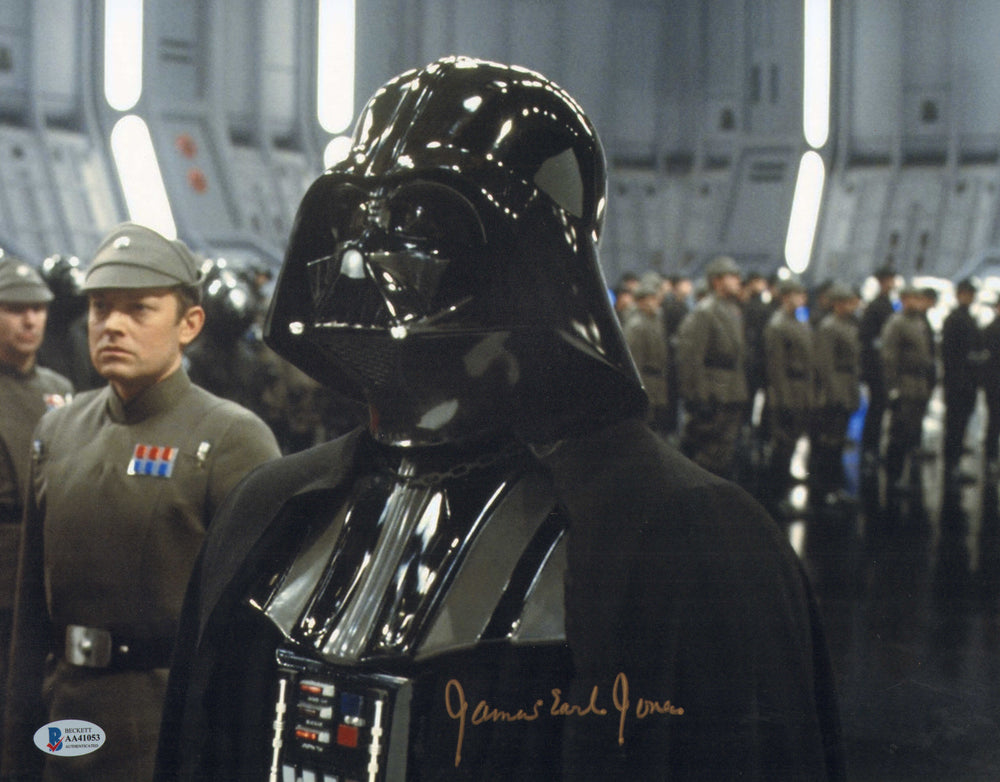 James Earl Jones as Darth Vader in Star Wars: The Empire Strikes Back (Beckett) Signed 11x14 Photo