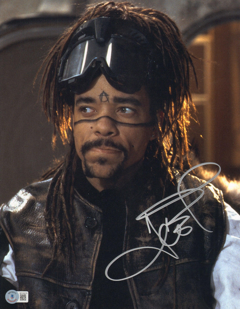 Ice-T as J-Bone in Johnny Mnemonic (Beckett) Signed 11x14 Photo