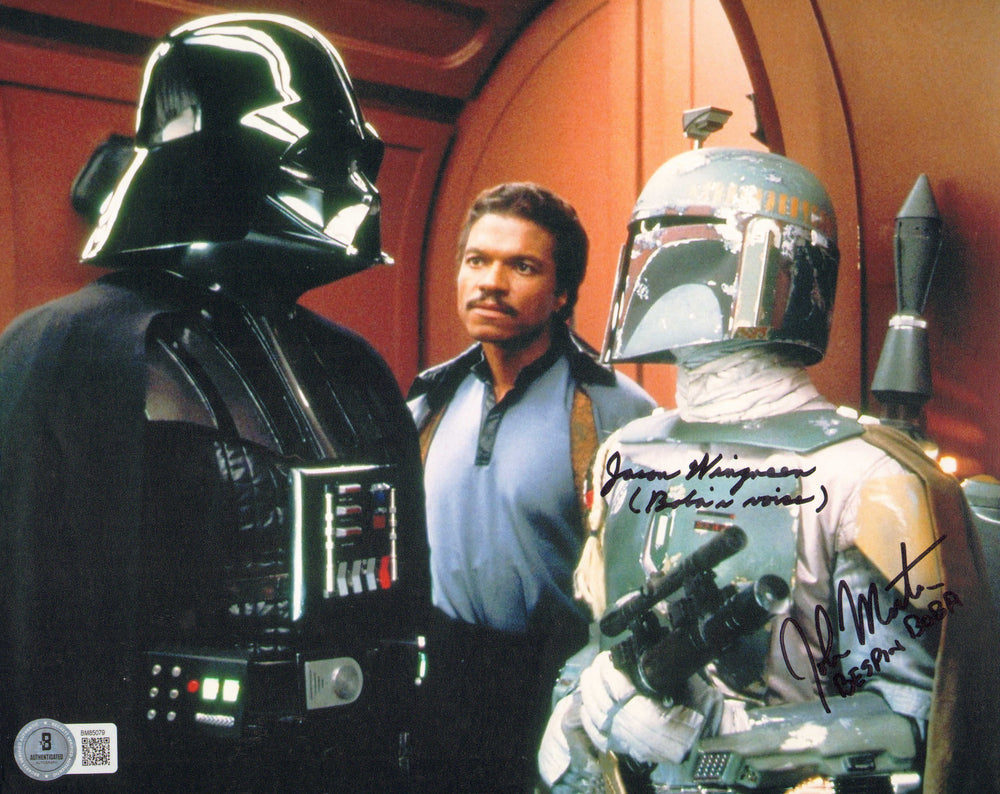 John Morton & Jason Wingreen as Boba Fett in Star Wars: The Empire Strikes Back (Beckett) Signed 8x10 Photo