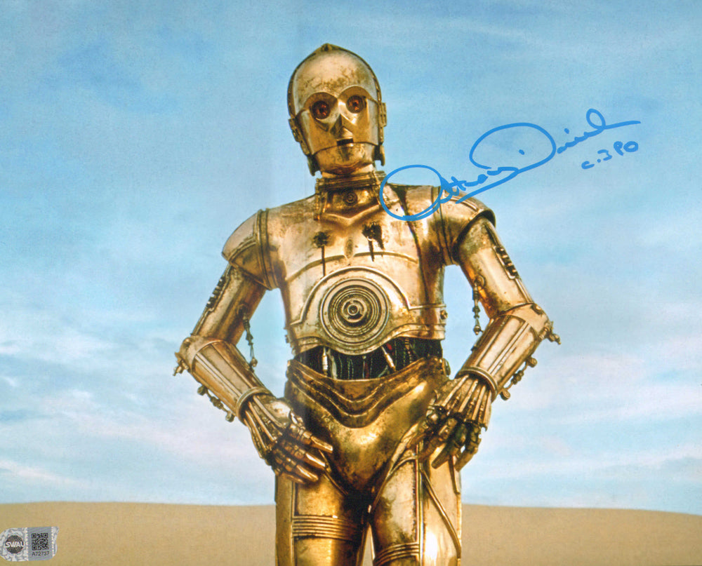 Anthony Daniels as C-3PO in Star Wars: A New Hope (SWAU) Signed 11x14 Photo with Character Name