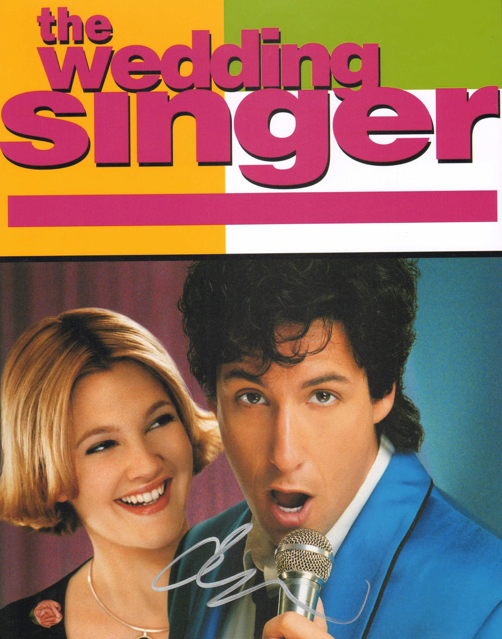 Adam Sandler as Robbie Hart in The Wedding Singer Signed 11x14 Mini Poster