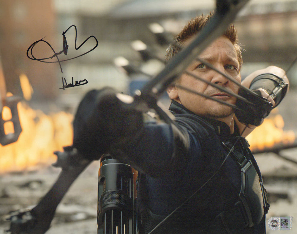 Jeremy Renner as Hawkeye in Captain America: Civil War (SWAU) Signed 11x14 Photo with Character Name