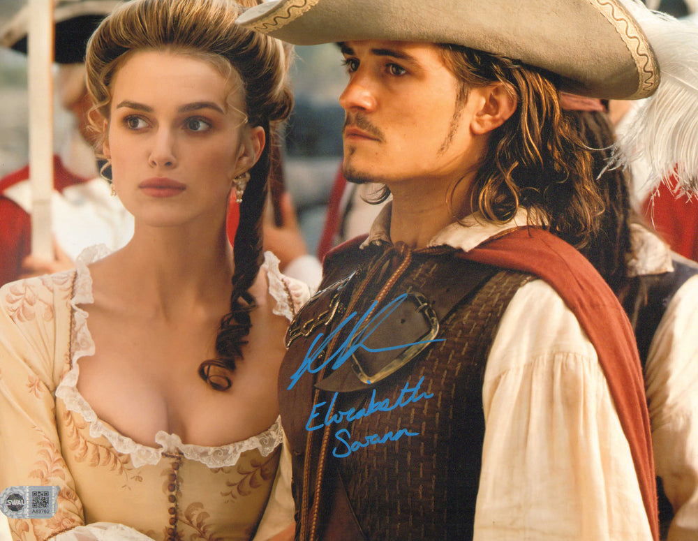 Keira Knightley as Elizabeth Swann in Pirates of the Caribbean: Dead Man's Chest (SWAU) Signed 11x14 Photo with Character Name
