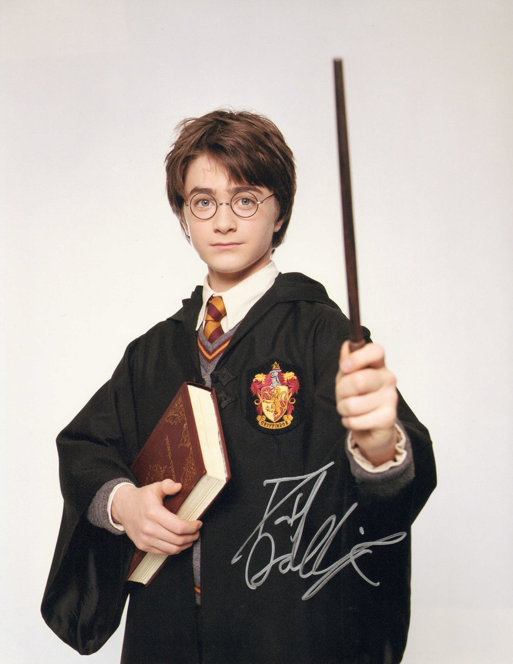 Daniel Radcliffe as Harry Potter in Harry Potter & the Sorcerer's Stone (Beckett) Signed 11x14 Photo