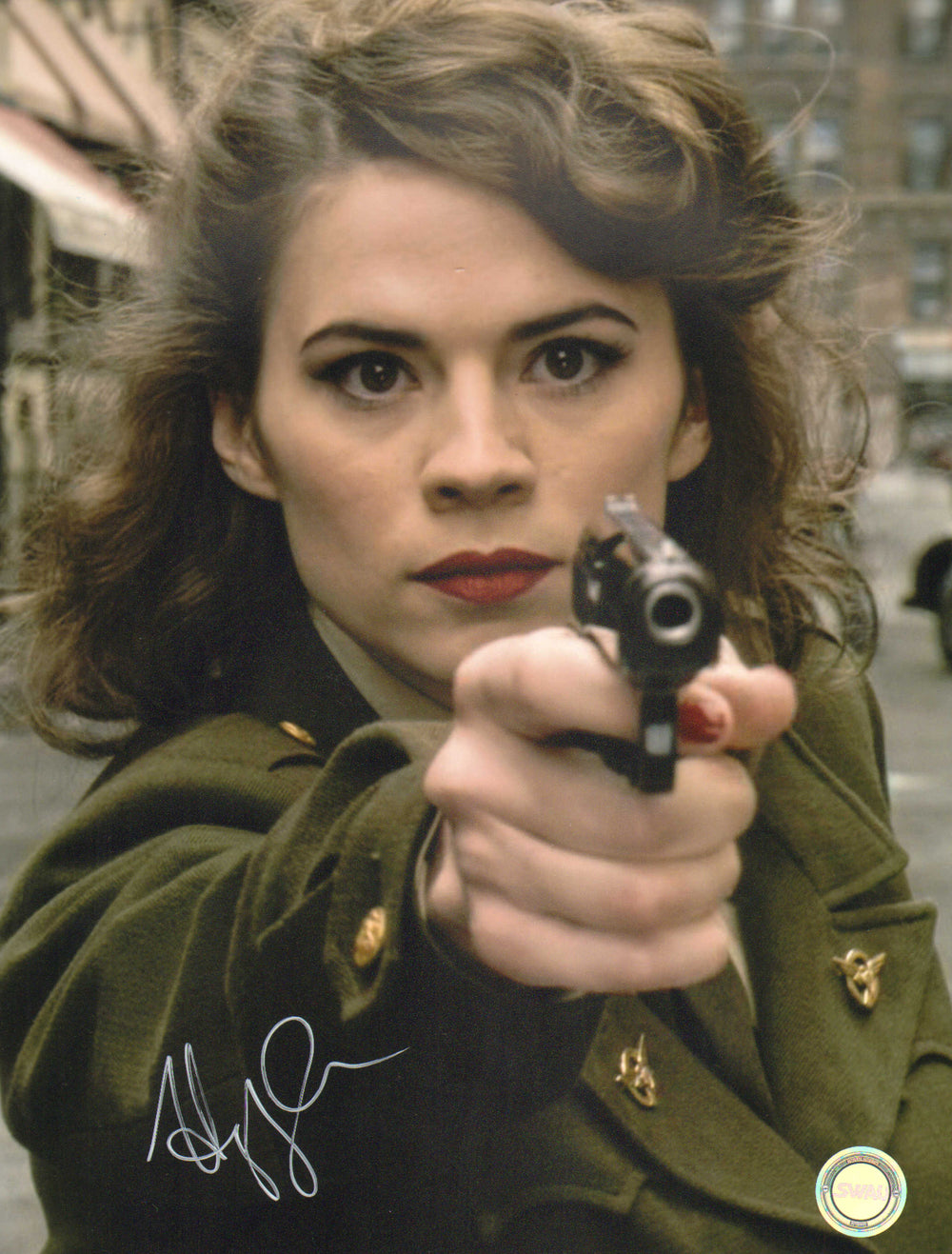 Hayley Atwell as Peggy Carter in Captain America: The First Avenger (SWAU) Signed 11x14 Photo