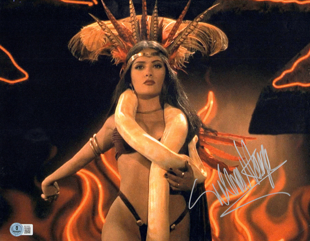 Salma Hayek as Santanico Pandemonium in From Dusk till Dawn (Beckett) Signed 11x14 Photo