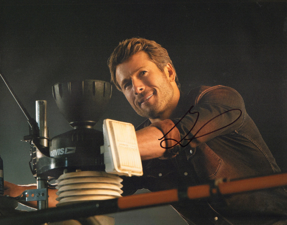Glen Powell as Tyler Owens in Twisters Signed 11x14 Photo