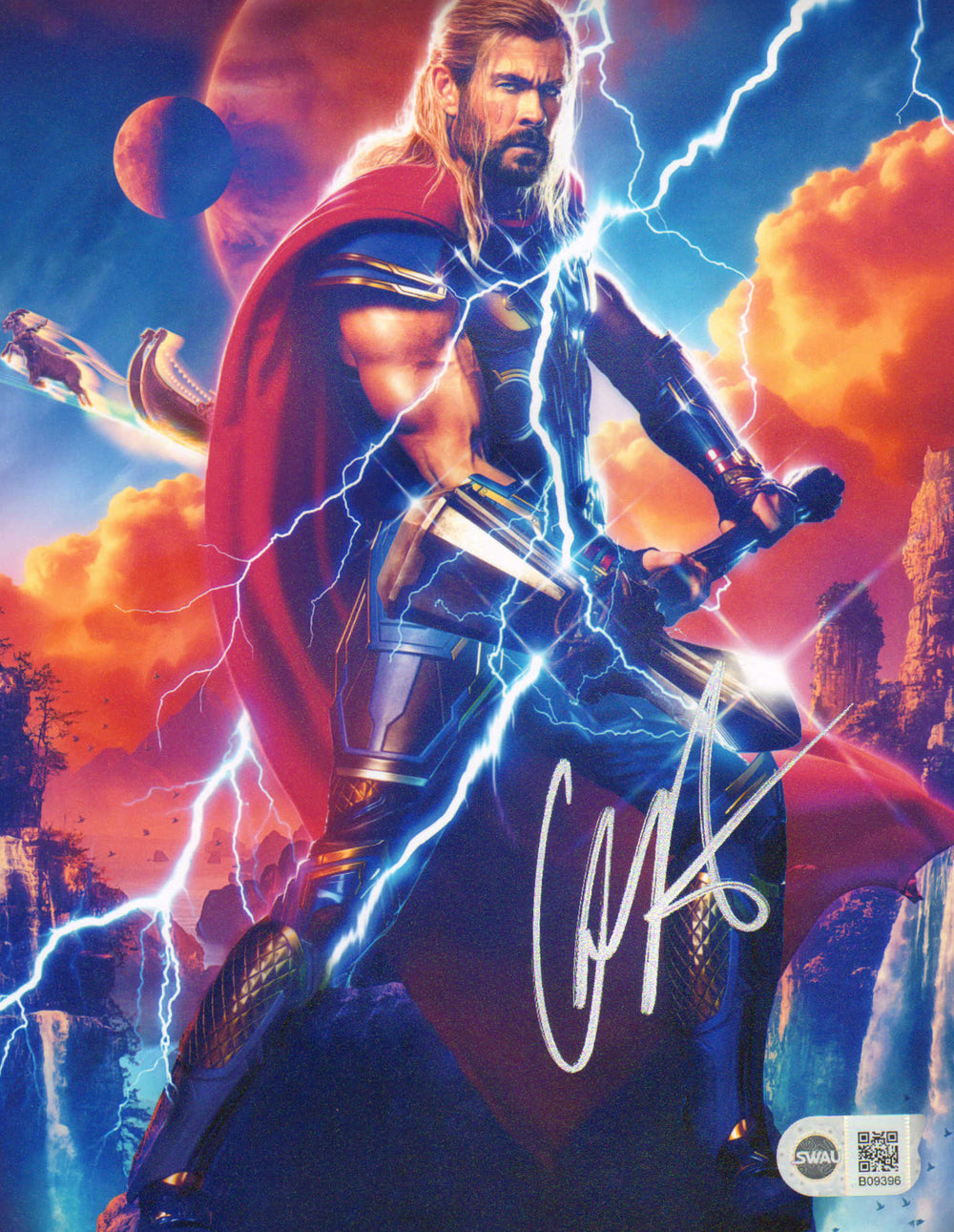 Chris Hemsworth as Thor in Thor: Love and Thunder (SWAU) Signed 8x10 Photo