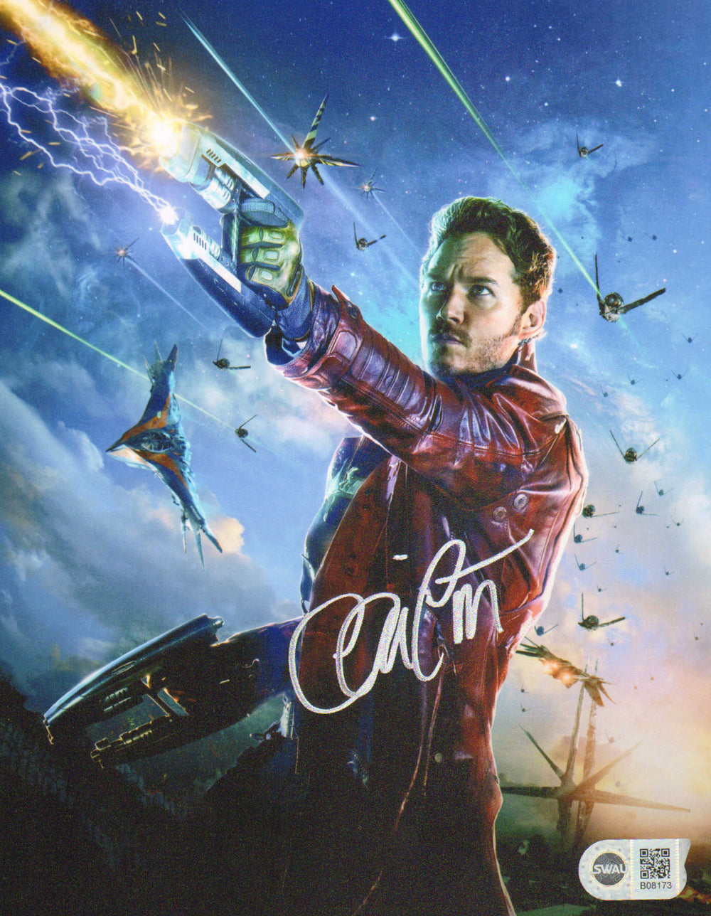 Chris Pratt as Star-Lord in Guardians of the Galaxy (SWAU) Signed 8x10 Photo
