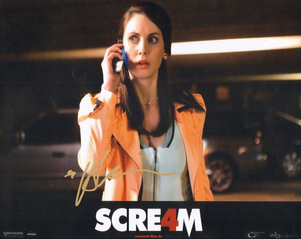 Alison Brie as Rebecca Walters in Scream IV Signed 11x14 Photo