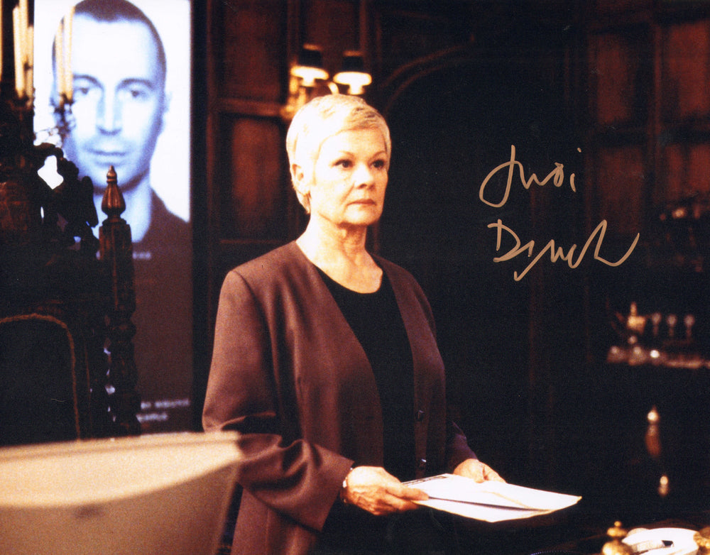 Dame Judi Dench as M in James Bond: The World Is Not Enough Signed 11x14 Photo