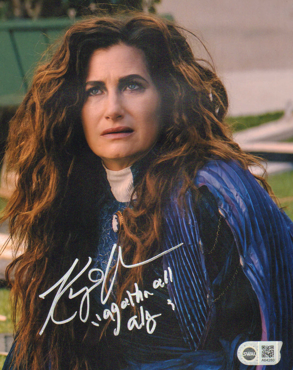 Kathryn Hahn as  Agatha Harkness in WandaVision (SWAU) Signed 8x10 Photo with 