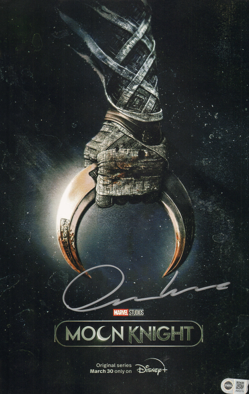 Oscar Isaac as Moon Knight in Moon Knight (SWAU) Signed 11x17 Mini Poster