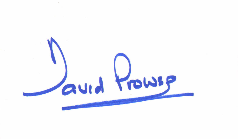 David Prowse Darth Vader From Star Wars Signed 3x5 Index Card - Rare