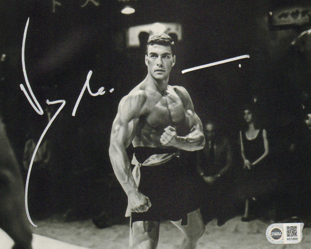 Jean Claude Van Damme as Frank Dux in Bloodsport (SWAU) Signed 8x10 Photo