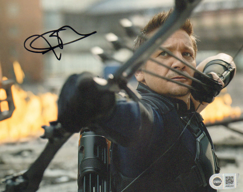 Jeremy Renner as Hawkeye in Captain America: Civil War (SWAU) Signed 8x10 Photo