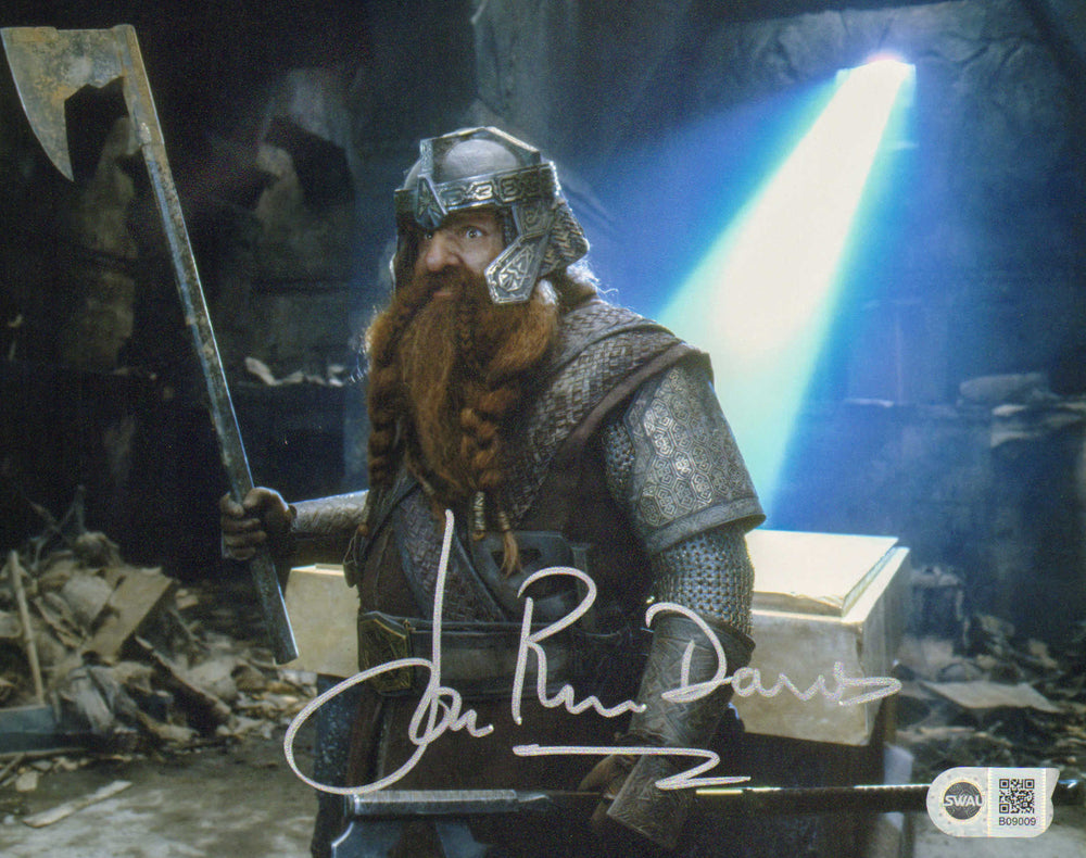 John Rhys-Davies as Gimli in The Lord of the Rings: The Fellowship of the Ring (SWAU) Signed 8x10 Photo