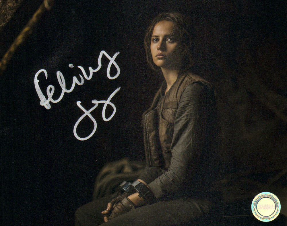 Felicity Jones as Jyn Erso in Rogue One: A Star Wars Story (SWAU) Signed 8x10 Photo