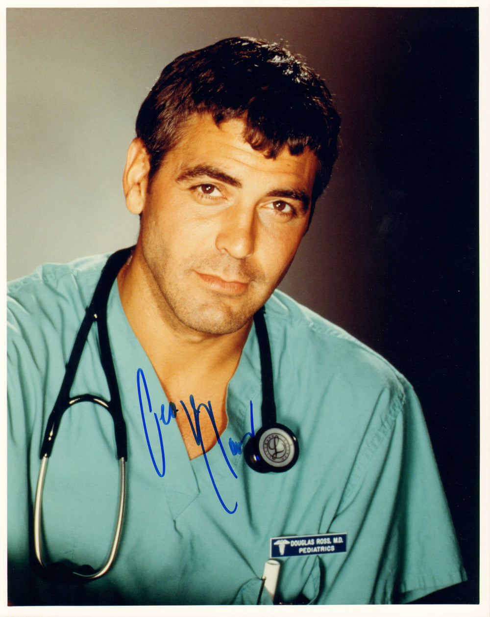 George Clooney as Dr. Doug Ross in ER (SWAU) Signed 8x10 Photo