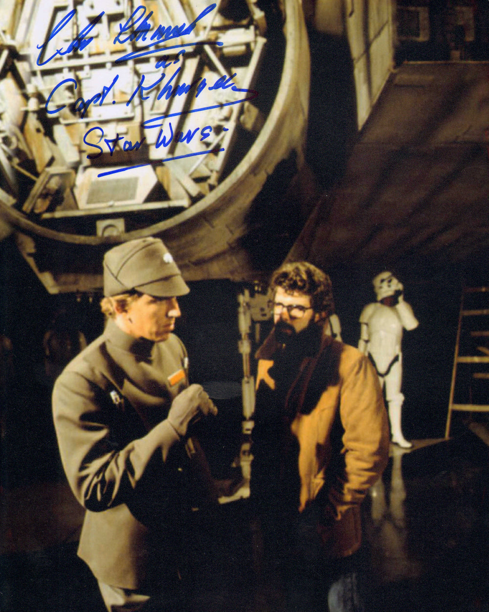 Christopher Muncke as Captain Khurgee Behind the Scenes in Star Wars: A New Hope Signed 8x10 Photo with Character Name