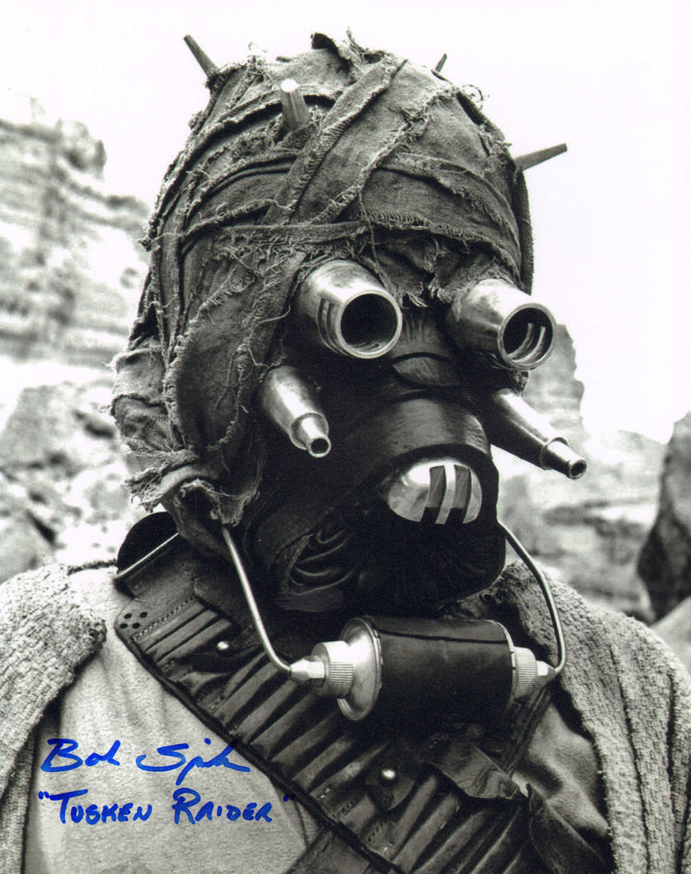 Bob Spiker as Tusken Raider in Star Wars: A New Hope Signed 8x10 Photo with Character Name