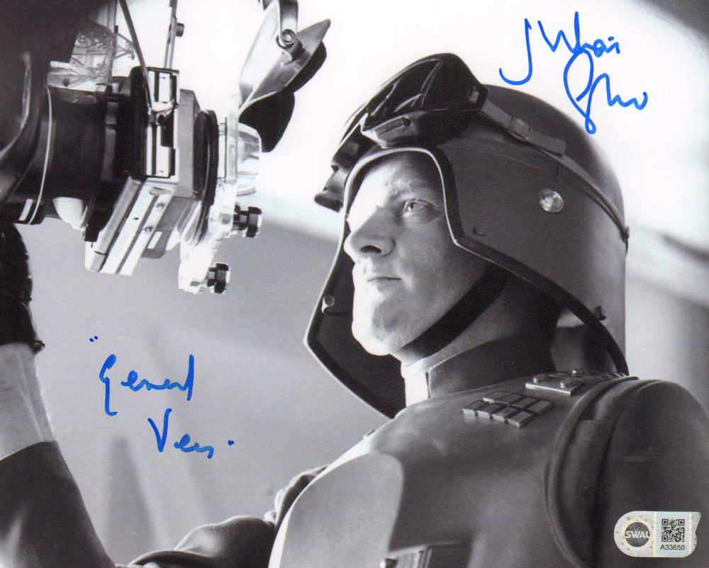Julian Glover as General Veers in Star Wars: The Empire Strikes Back Signed (SWAU) 8x10 Photo with Character Name