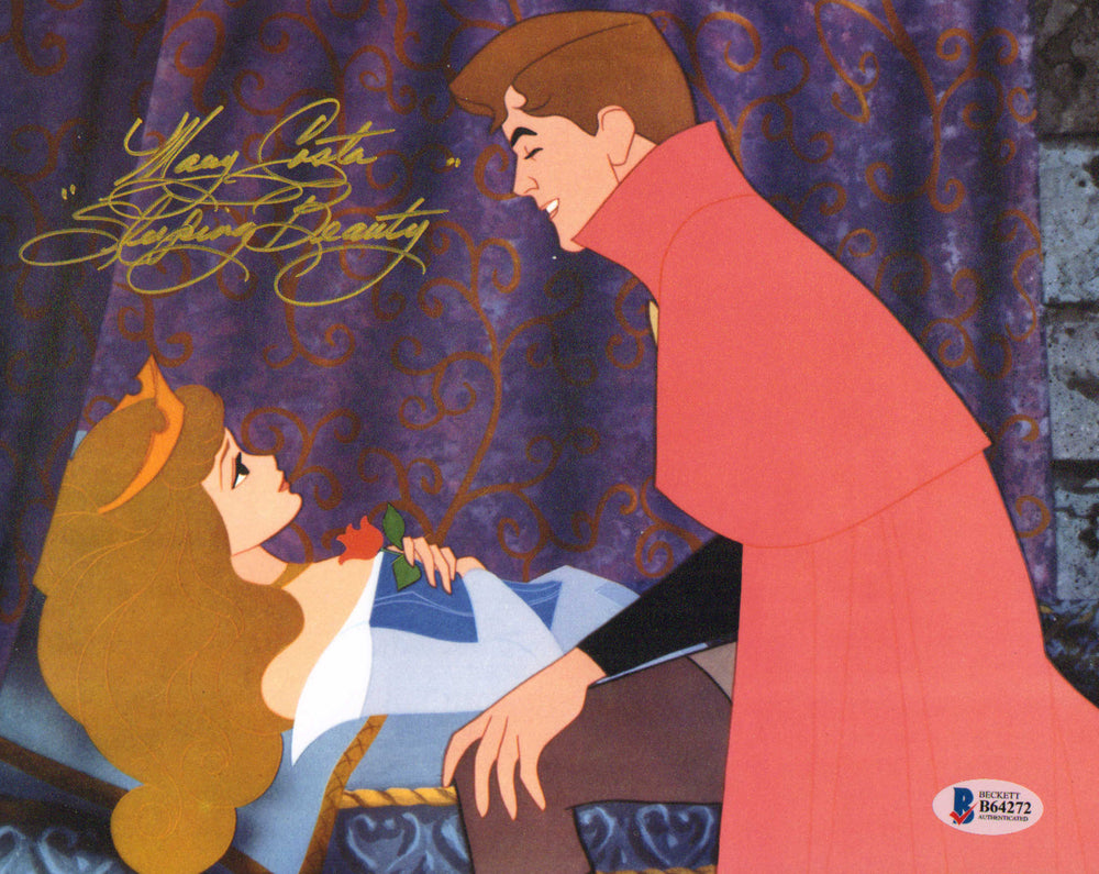 Mary Costa as Aurora in Disney's Sleeping Beauty (Beckett) Signed 8x10 Photo with Character Name
