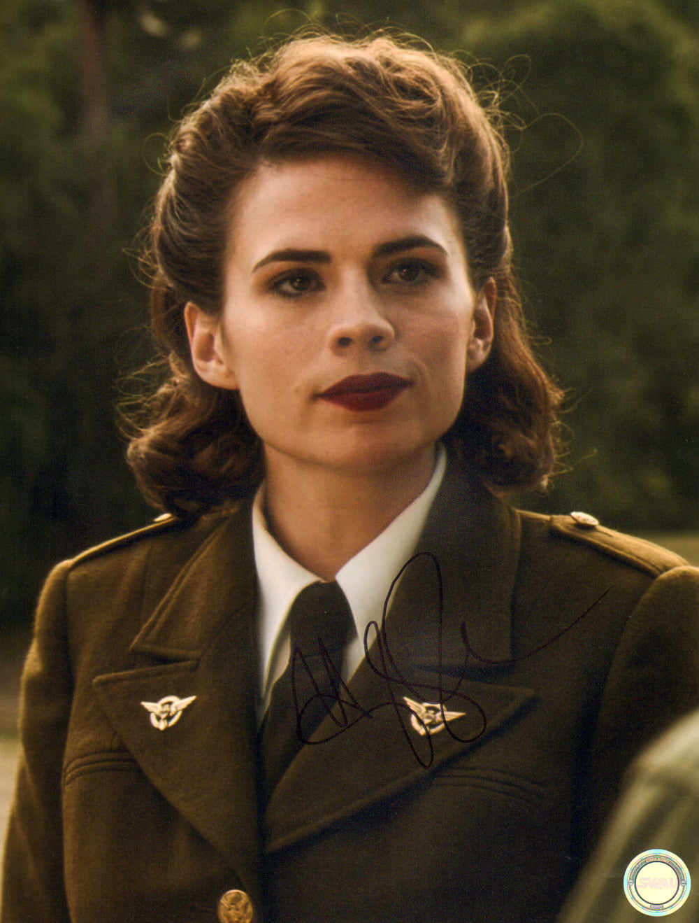 Hayley Atwell as Peggy Carter in Captain America: The First Avenger (SWAU) Signed 11x14 Photo