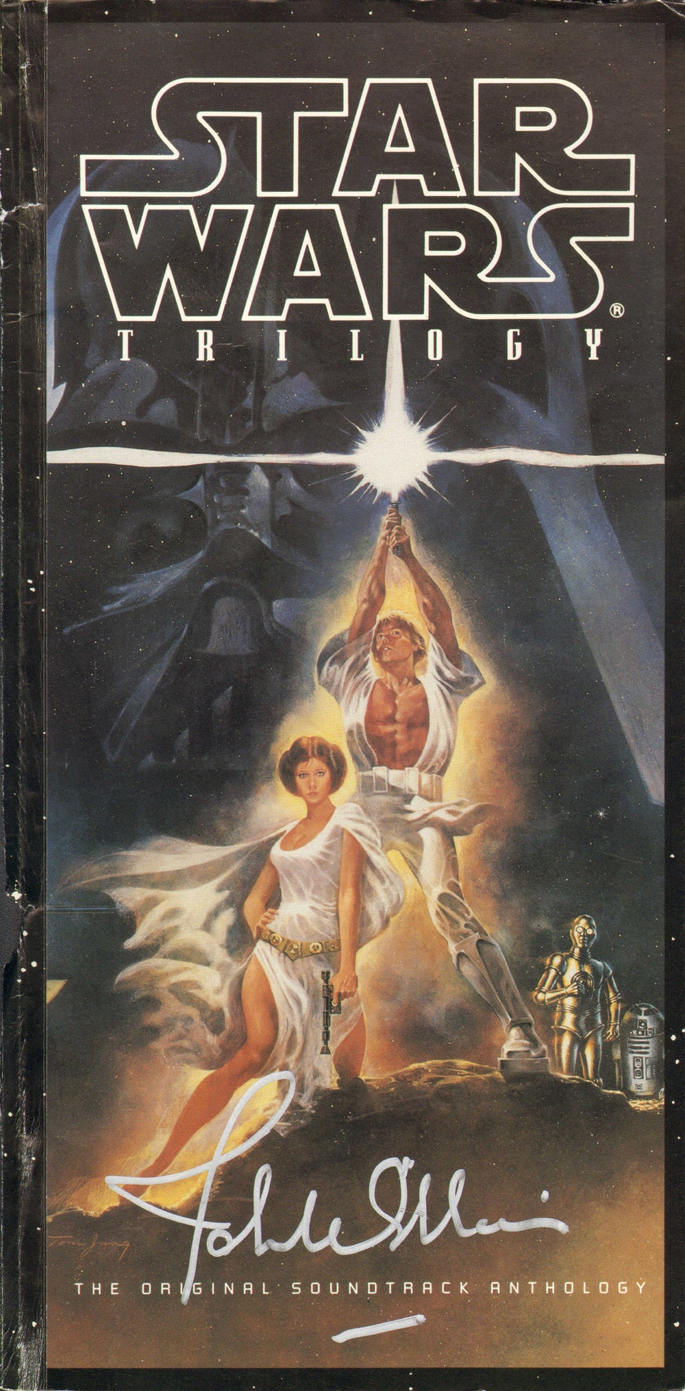 John Williams Composer of the Star Wars Trilogy Signed 11x5.5 CD Cover