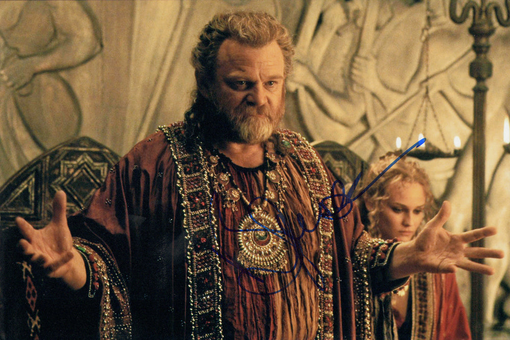 Brendan Gleeson as King Menelaus in Troy Signed 8x12 Photo
