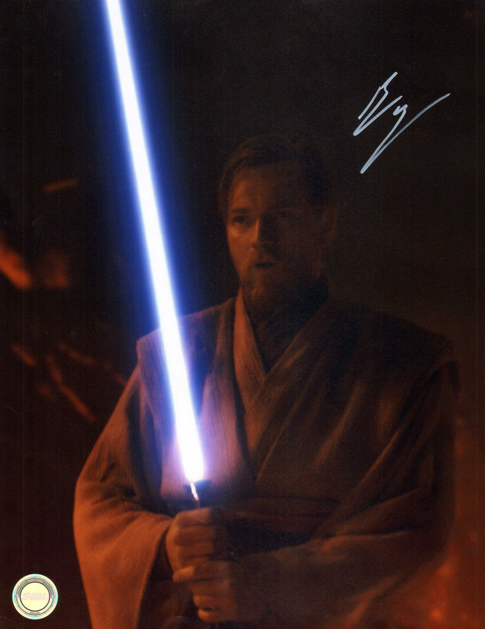 Ewan McGregor as Obi-Wan Kenobi in Star Wars Episode III: Revenge of the Sith (SWAU) Signed 11x14 Photo