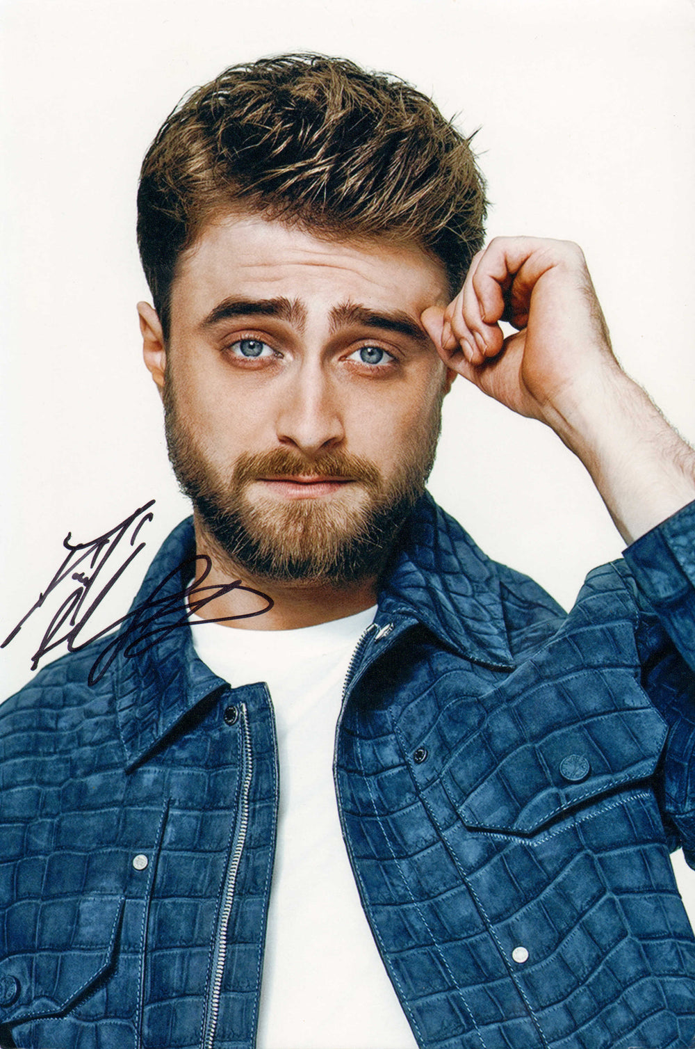 Daniel Radcliffe from Harry Potter, Swiss Army Man, Horns, & Guns Akimbo Signed 8x12 Photo
