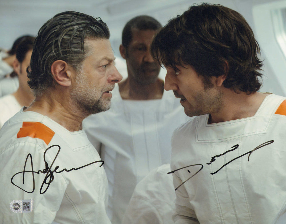 Andy Serkis as Kino Loy & Diego Luna as Cassian Andor in Star Wars: Andor (SWAU) Signed 11x14 Photo