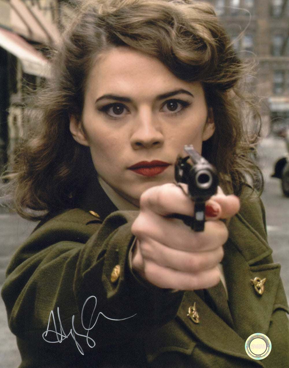 Hayley Atwell as Peggy Carter in Captain America: The First Avenger (SWAU) Signed 11x14 Photo