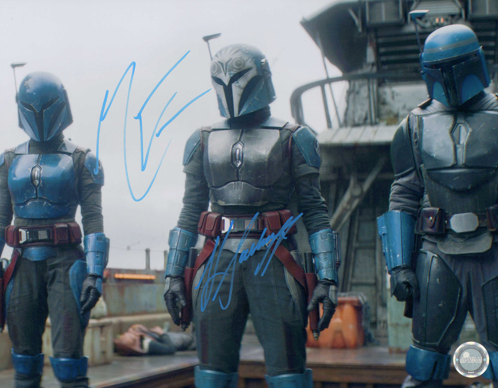 Katee Sackhoff as Bo-Katan & Mercedes Varnado as Koska Reeves in Star Wars: The Mandalorian (SWAU) Signed 11x14 Photo