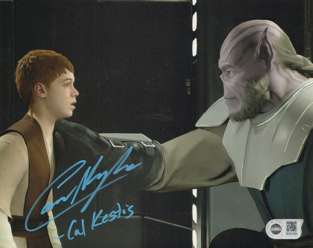 Cameron Monaghan as Cal Kestis in Star Wars Jedi: Fallen Order (SWAU) Signed 8x10 Photo with Character Name